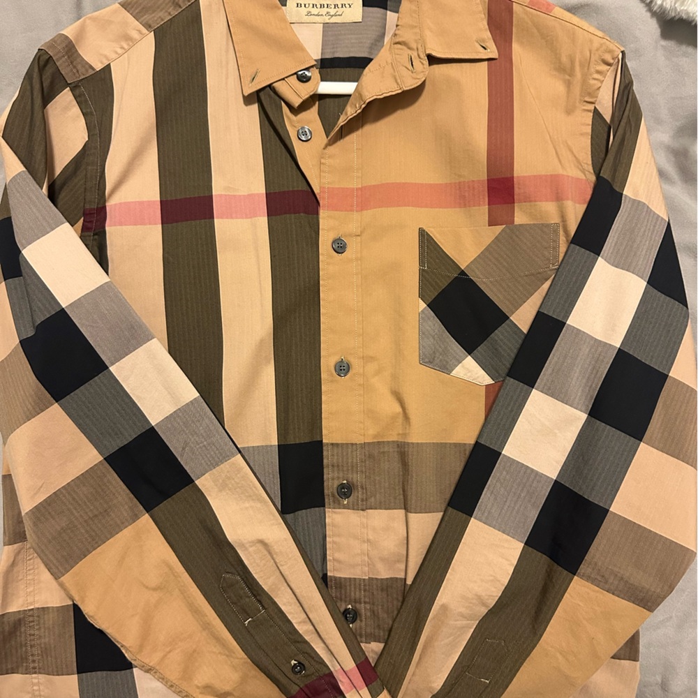 Men’s long sleeve Burberry dress shirt